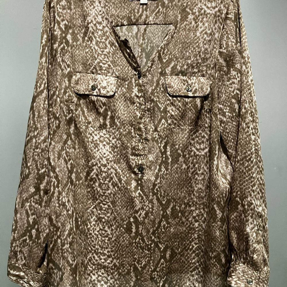 Snake print blouse